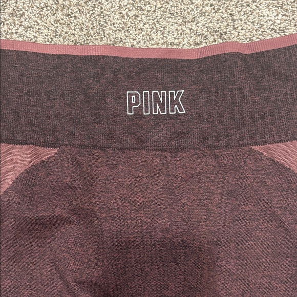 PINK Victoria's Secret Kids Maroon Leggings - Picture 2 of 3